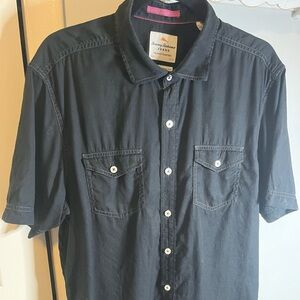 Tommy Bahama Black Casual Button Down Shirt